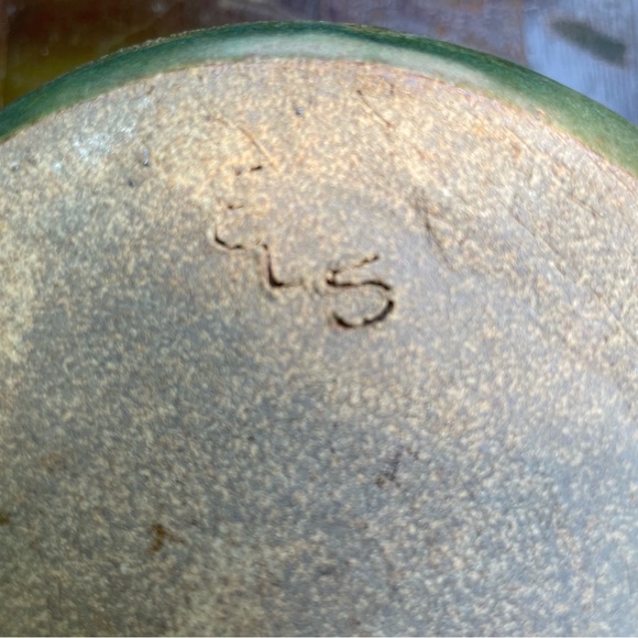 Artisan Pottery Assymetrical Round Vase - Picture 6 of 9